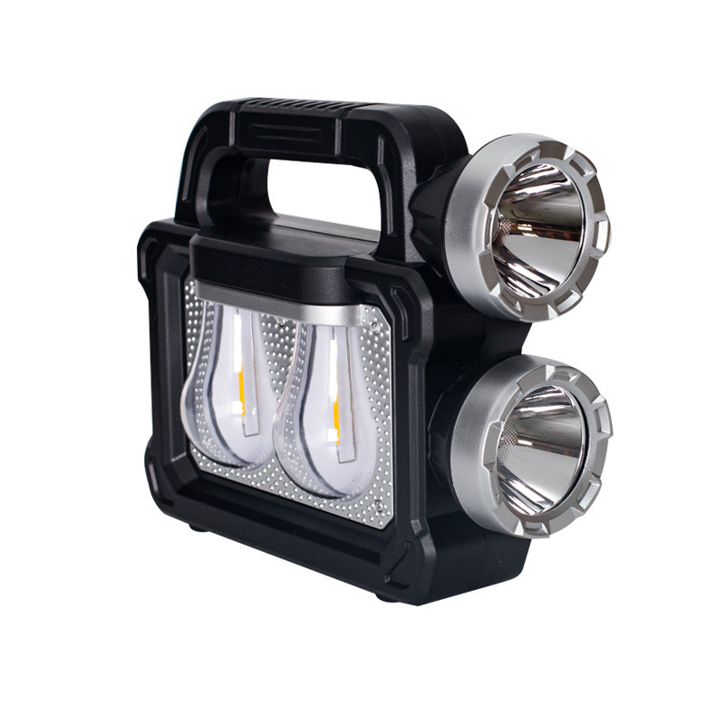 LONG-RANGE DOUBLE BULB SOLAR/ELECTRIC LAMP WITH TORCH
