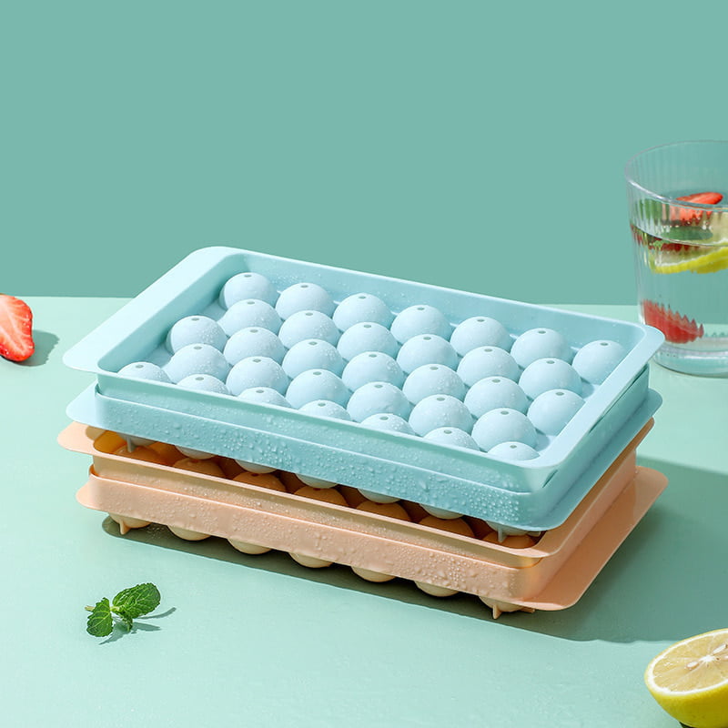 33 HOLES ICE BALLS MAKER ICE CUBES MAKER ICE MOLDER WITH COVER
