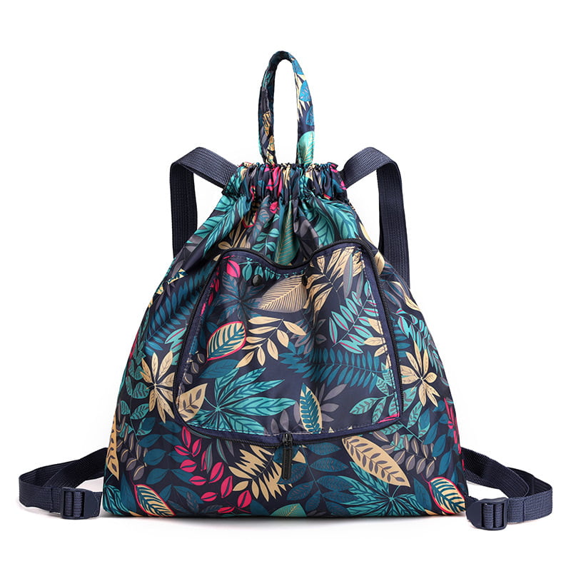 FOLDABLE FLORAL PRINTS BACK BAG FLORAL NAP SACK