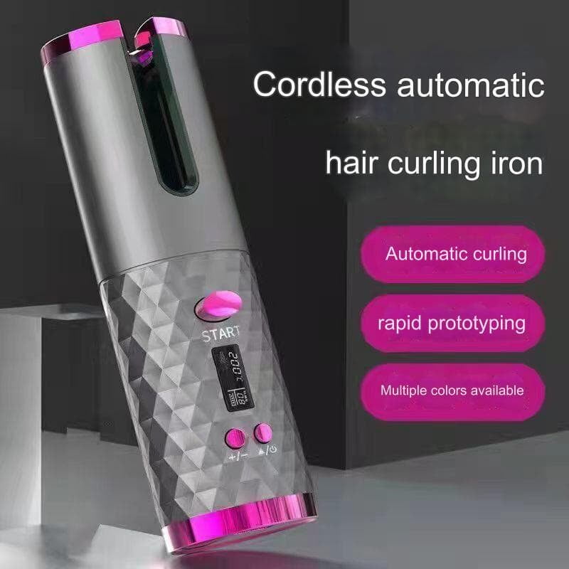 CORDLESS RECHARGEABLE AUTOMATIC HAIR CURLER