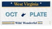October WV Plates