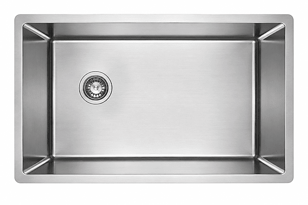 Large Single Bowl - 18g HZX Series, Offset Drain