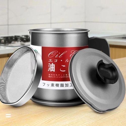 STAINLESS STEEL OIL CAN WITH SIEVE