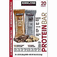 Kirkland Signature, Protein Bar, Variety 2, 02.12 oz, 20 bars