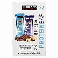 Kirkland Signature, Protein Bar, Variety, 02.12 oz, 20 bars