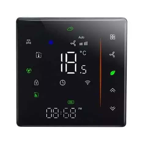 Zigbee Thermostat Fancoil - Black