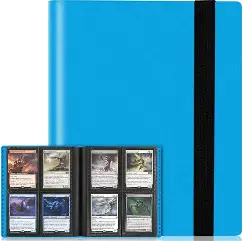 Mini 4-Pocket Card Binder - 160 Sleeves - Blue