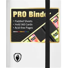 Fabmaker Heavy Duty 9-Pocket Binder - 360 Cards - White