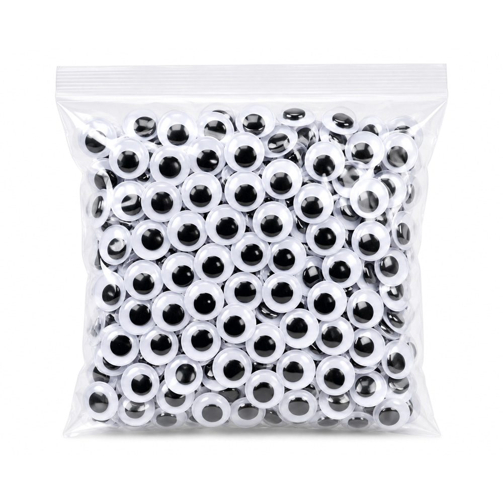 Ojos Moviles 20mm Paquete x 500 Pcs - OJ20M Ojos Moviles 20mm Paquete x 500 Pcs - OJ20M