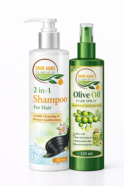 BBM Olive Oil Hair Spray & Shampoo Combo