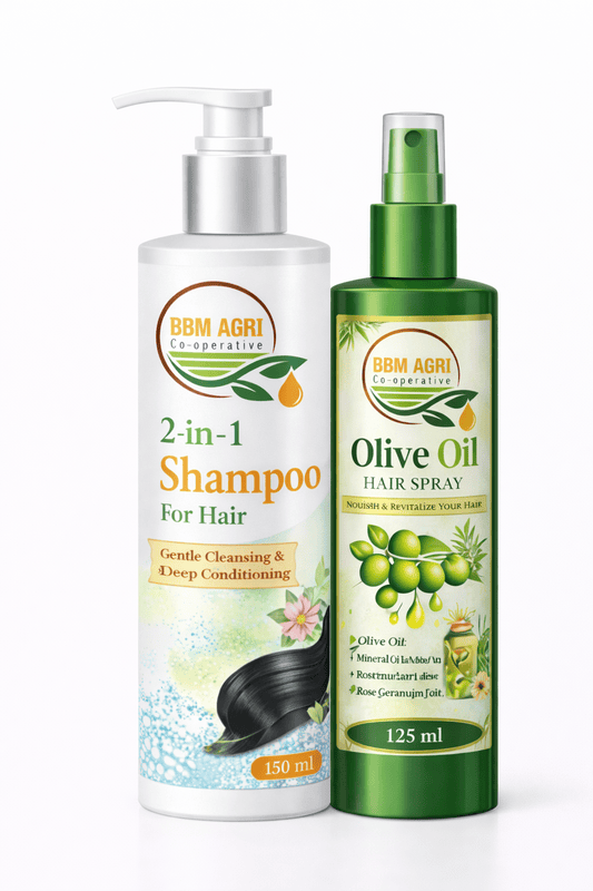 BBM Olive Oil Hair Spray & Shampoo Combo
