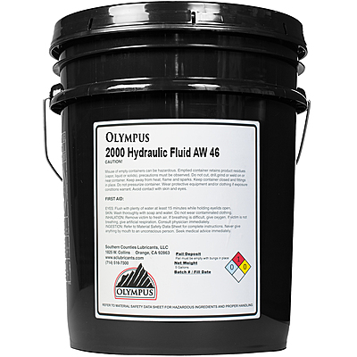 Olympus 2000 Hydraulic Fluid Aw 46 Iso 46 (5 Gallon)