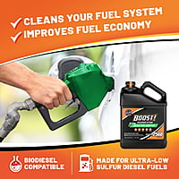 Opti-Lube Boost! Formula Diesel Fuel Additive - 1 Gallon with Accessories (HDPE Plastic Hand Pump and 2 Empty 4oz Bottles)Treats up to 2,560 Gallons