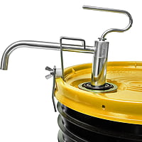 Opti-Lube Summer+ Formula Diesel Fuel Additive - 5 Gallon Pail with 1 Heavy Duty Metal Pail Pump and 4 Empty 4oz Bottles. Treats up to 12,800 Gallons Opti-Lube Summer+ Formula Diesel Fuel Additive - 5 Gallon Pail with 1 Heavy Duty Metal Pail Pump and 4 Empty 4oz Bottles. Treats up to 12,800 Gallons