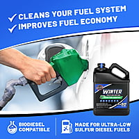 Opti-Lube Winter Anti-Gel Diesel Fuel Additive - 1 Gallon with Accessories, 1 Plastic Hand Pump and 2 Empty LONG NECK 8oz Bottles - Treats up to 512 Gallons