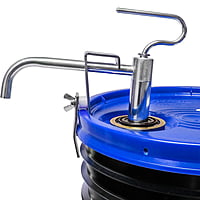 Opti-Lube Winter Anti-gel Diesel Fuel Additive - 5 Gallon Pail with Heavy Duty Pail Pump, 4 Empty LONG NECK 8oz Bottles, Treats up to 2,560 Gallons