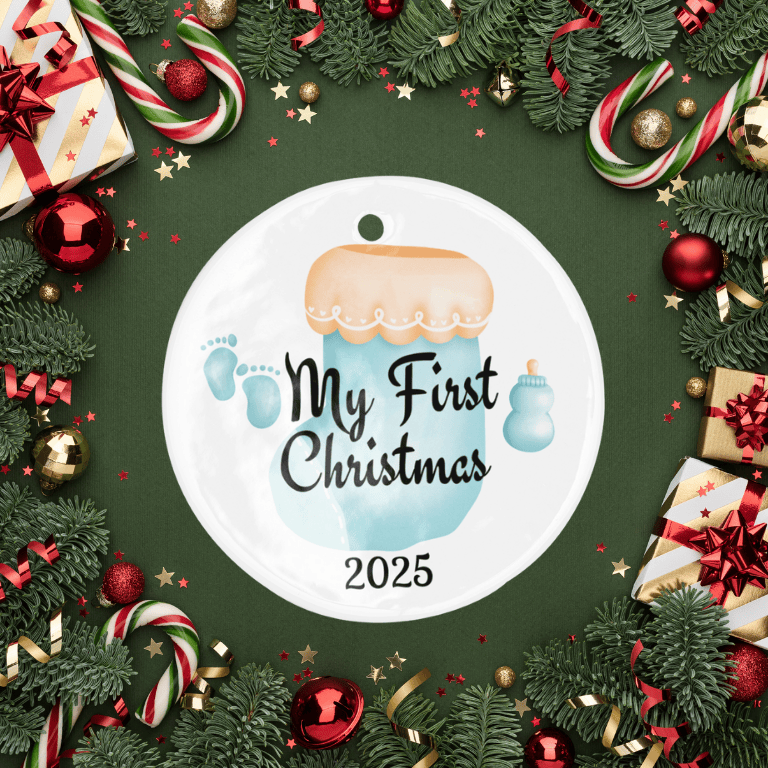 My First Christmas 2025 Baby Ornament