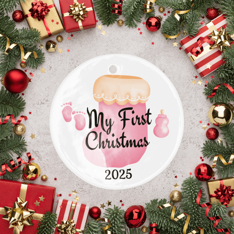 My First Christmas 2025 Baby Ornament