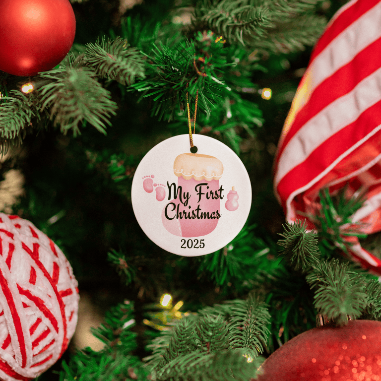 My First Christmas 2025 Baby Ornament