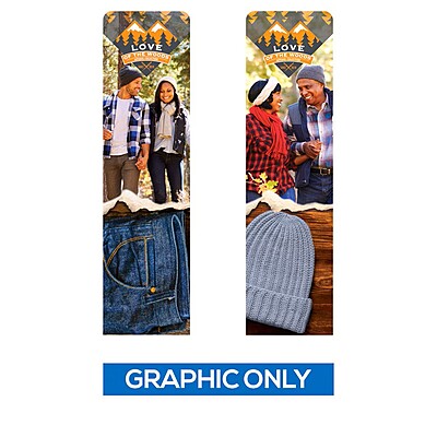 Tension Fabric Banner Stand 24x90 Replacement Graphic
