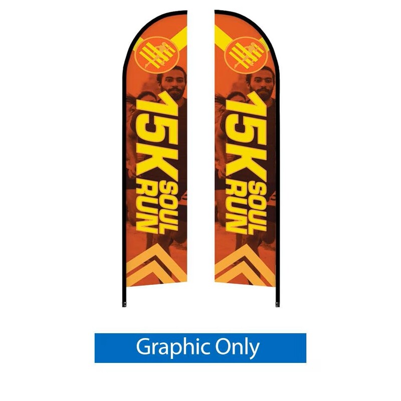 Large Feather Flag Replcement Graphic