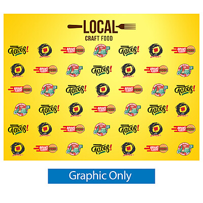 8ft x 10ft Step and Repeat Replacement Graphic