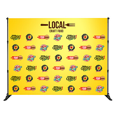 8ft x 10ft Step and Repeat Backdrop