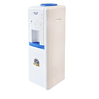 Stylish floor standing Atlantis One water dispenser with integrated cup holder for easy access. Stylish floor standing Atlantis One water dispenser with integrated cup holder for easy access.