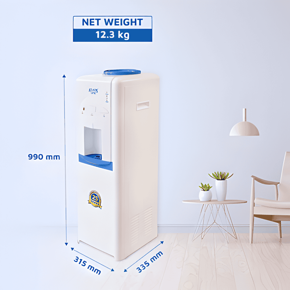 Dimension of Atlantis One Floor Standing Water Dispenser (HCN) with Cooling Cabinet