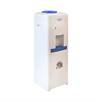 Atlantis One bottled water cooler featuring a compact white design and dual temperature taps. Atlantis One bottled water cooler featuring a compact white design and dual temperature taps.