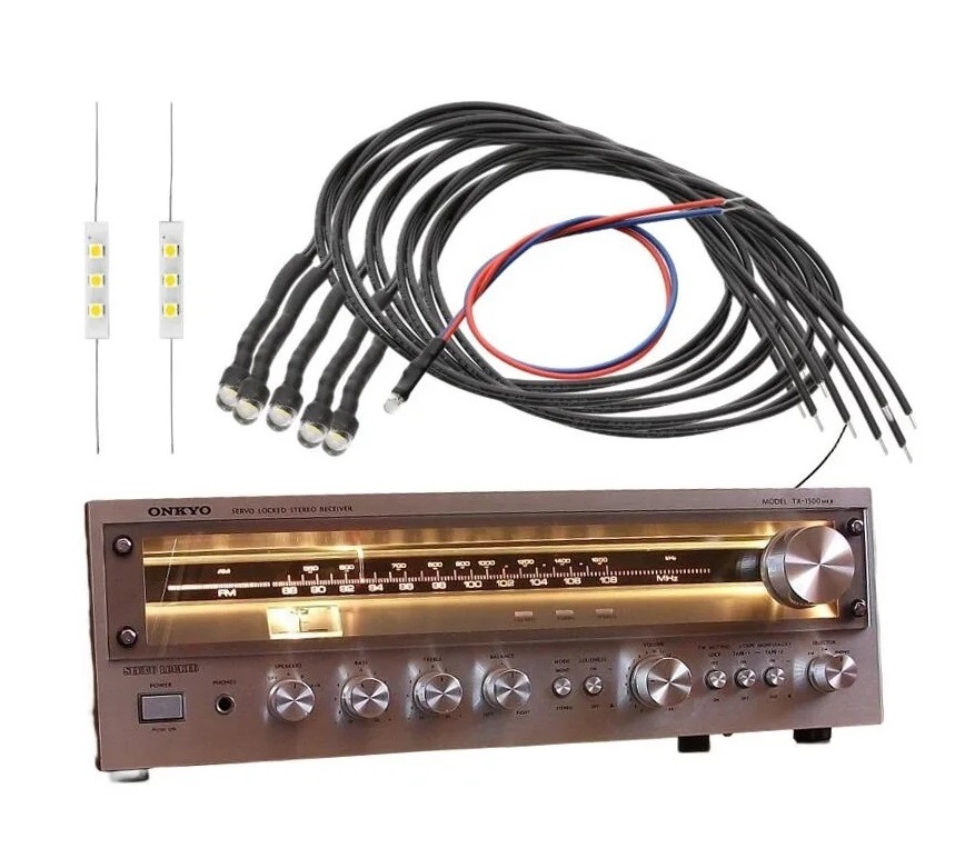 ONKYO TX-1500MKII TX-2500MKII and TX-4500 MKII LED Upgrade Kit ONKYO TX-1500MKII TX-2500MKII and TX-4500 MKII LED Upgrade Kit