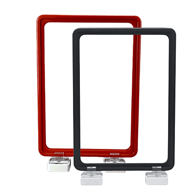 A4 FRAME RED OR BLACK COLOR ,MAGNETIC BASE TYPE