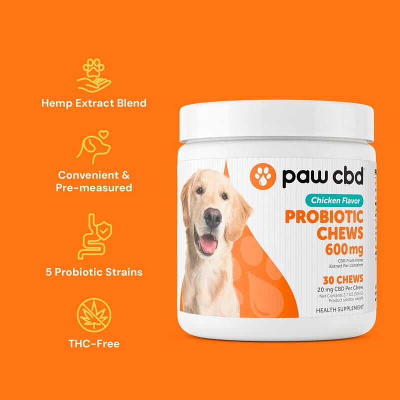 PAW CBD PROBATIC CHEW | 600MG | 30CT