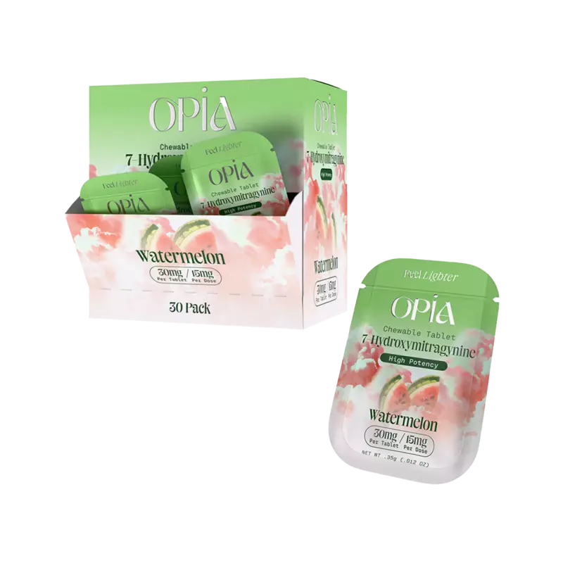 OPIA 7 HYDROXYMITRAGYNINE 30MG HIGH POTENCY CHEWABLE TABLET 1PK 30CT