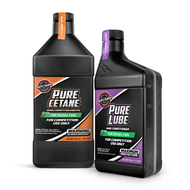 Opti-Lube Diesel Fuel Competition Kit: 1 Pure Cetane Quart & 1 Pure Lube 16oz