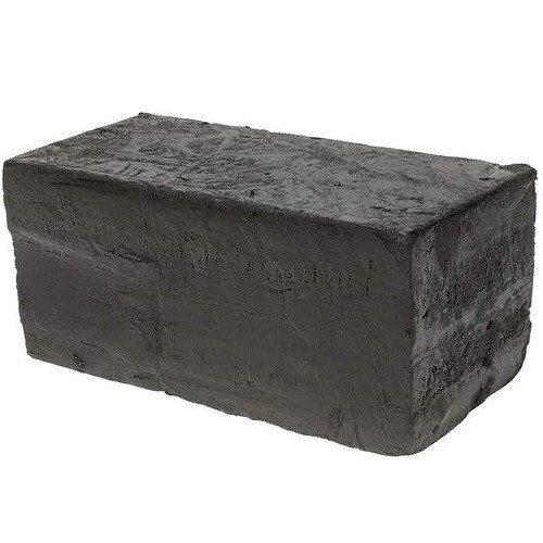 Single dark gray rectangular block of Opti-Lube Soda Block Grease with Moly