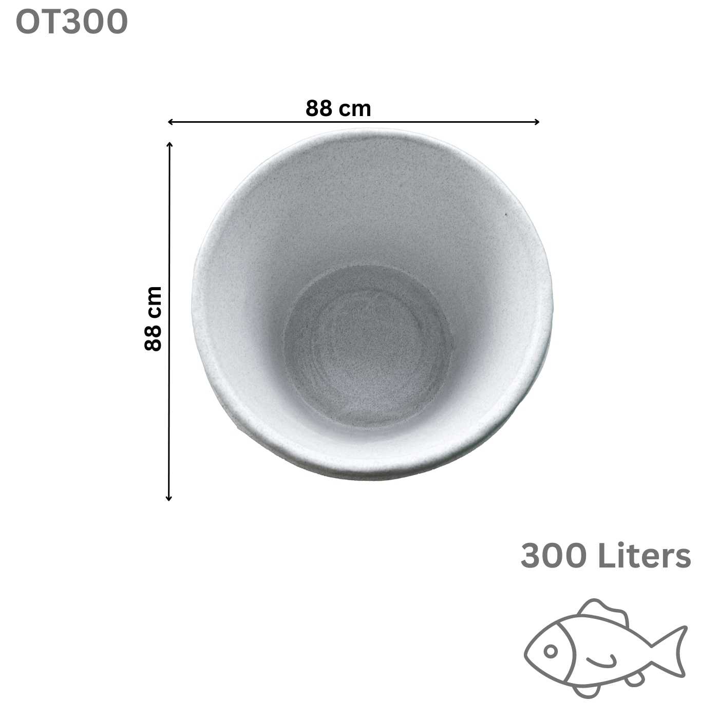 Fish Holding Tank 300 L Round
