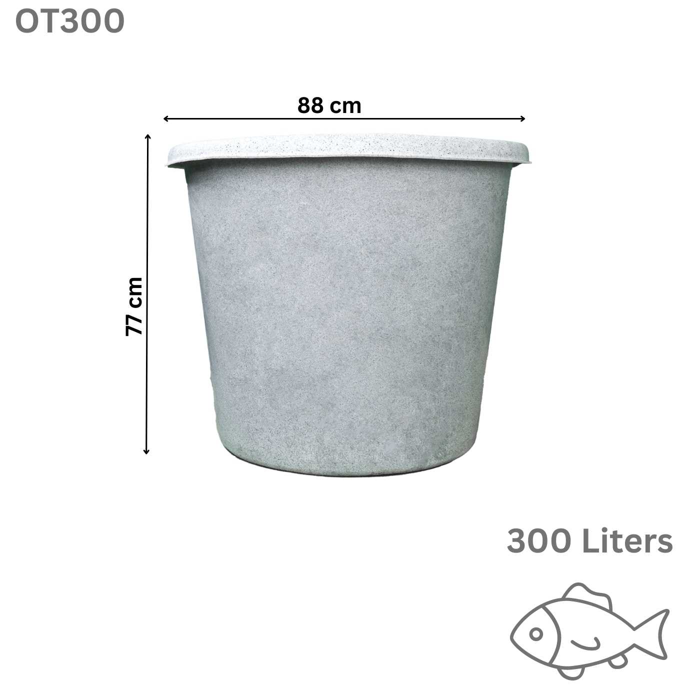 Fish Holding Tank 300 L Round