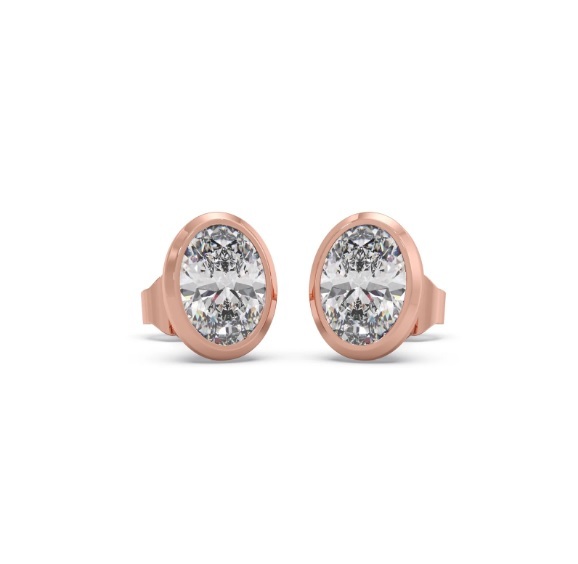 Oval 1ct each Earstuds