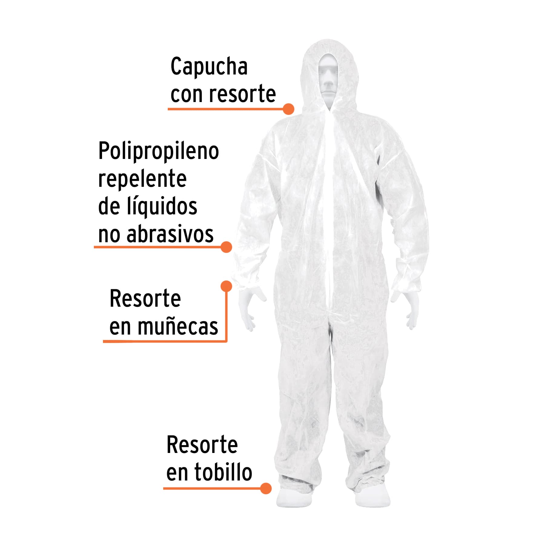 Overol desechable, talla chica - OVERD-S / 13982