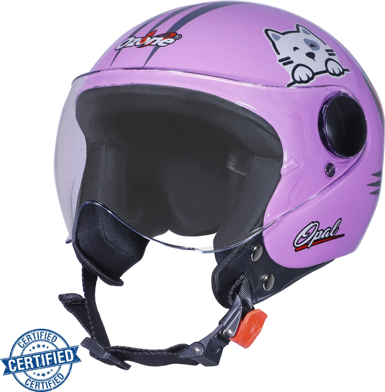 OZONE OPAL CAT PINK C/V (520 MM)-KIDS HELMET