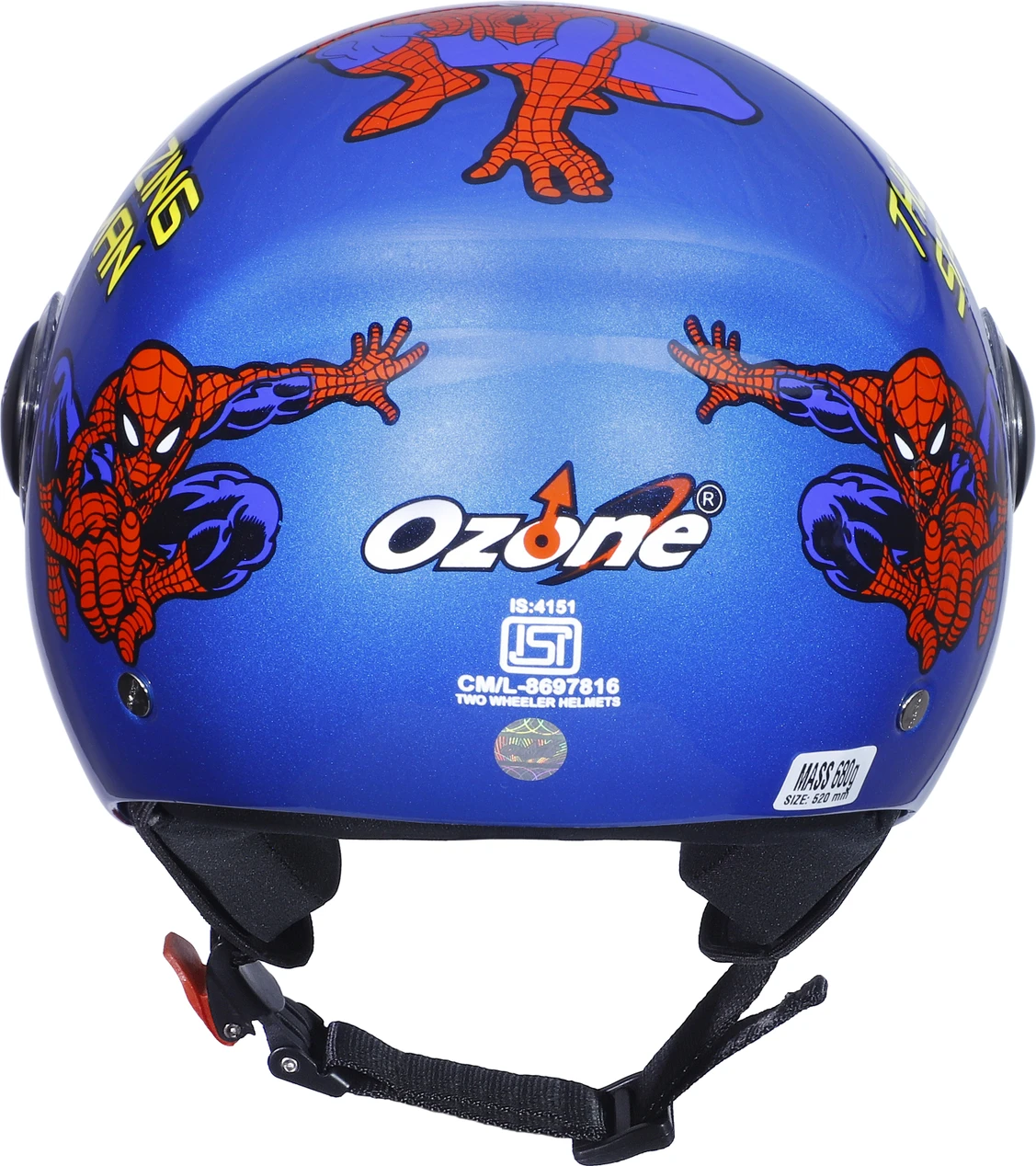 OZONE OPAL SPIDERMAN MATT BLUE C/V (520 MM)-KIDS HELMET