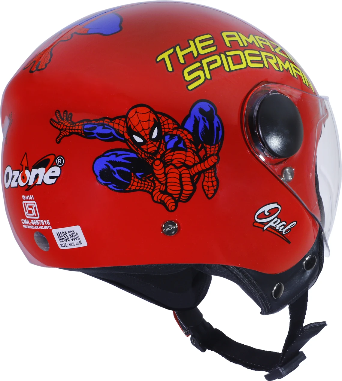 OZONE OPAL SPIDERMAN MATT RED C/V (520 MM)-KIDS HELMET