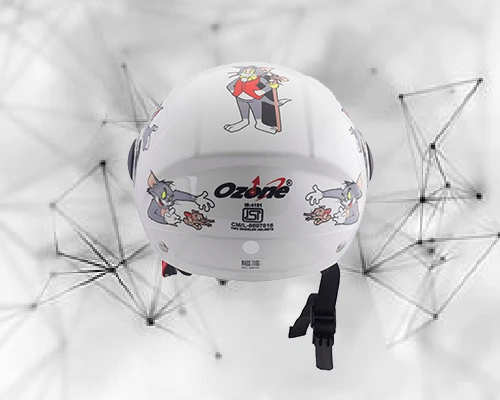 OZONE OPAL WHITE C/V (520 MM)-KIDS HELMET OZONE OPAL WHITE C/V (520 MM)-KIDS HELMET