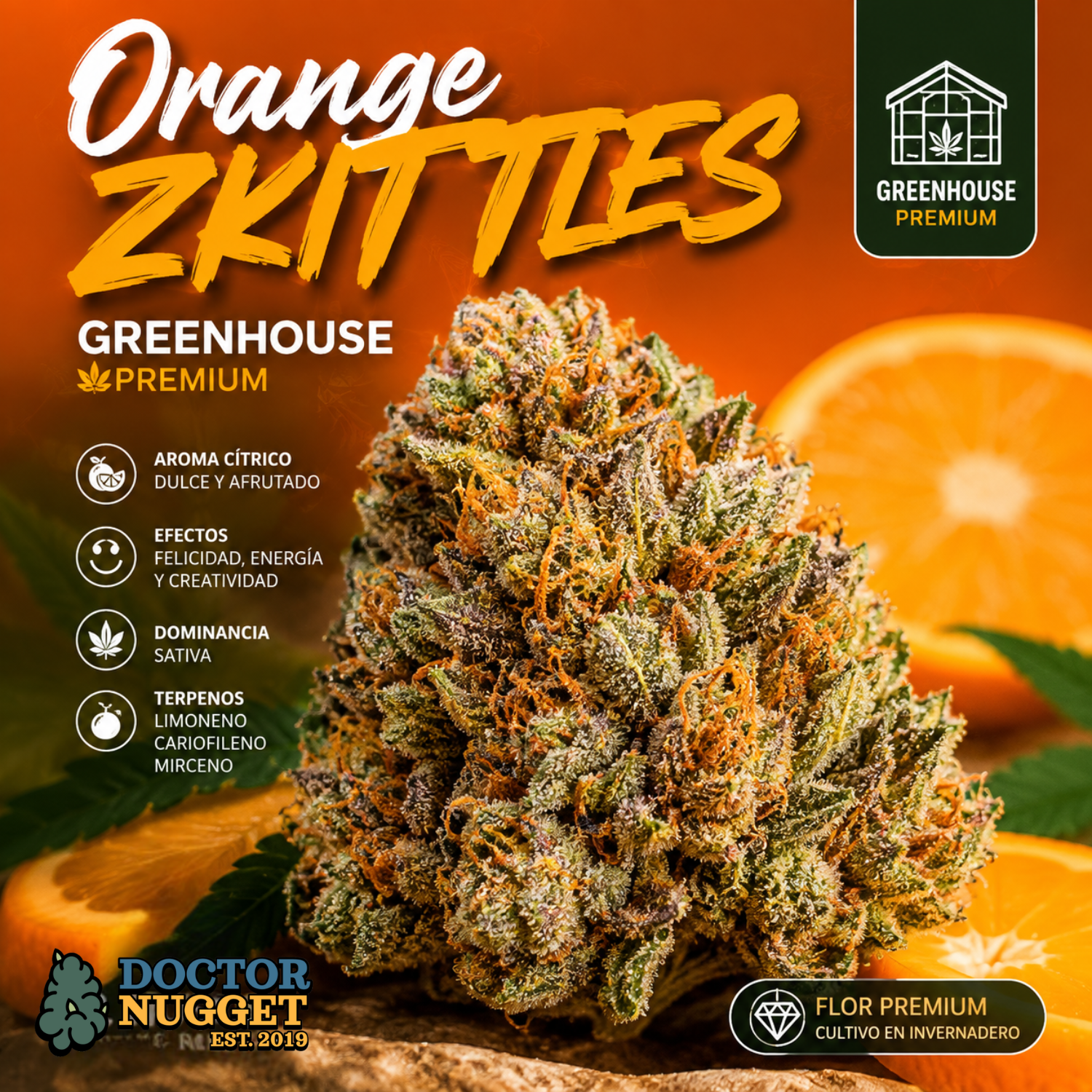 Dr. Nugget Orange Zkittles THC Flor