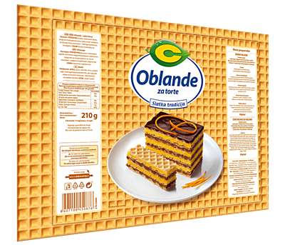 Wafers 210g/32 - "C" OBLANDE  Dr.Oetker