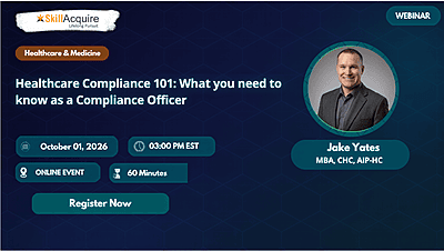 Healthcare Compliance 101: What you need to know as a Compliance Officer Healthcare Compliance 101: What you need to know as a Compliance Officer