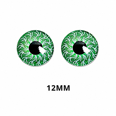 Ojos Decorativos No 12 Verde Paquete X 200 Unidades