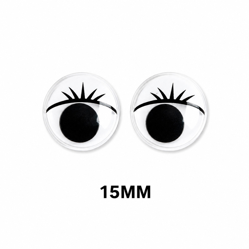 Ojos Movibles Con Pestaña 15 Mm Paquete X 1000 Unidades Ojos Movibles Con Pestaña 15 Mm Paquete X 1000 Unidades