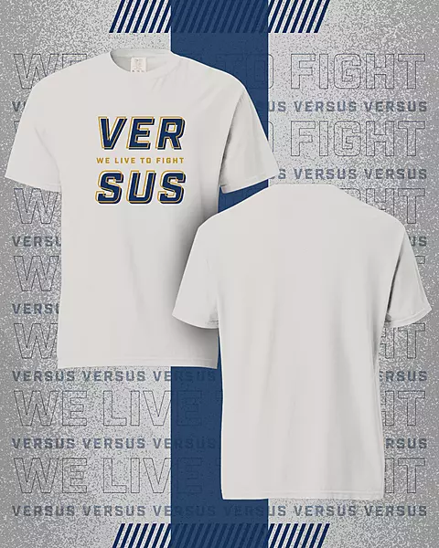 Double Layer T-Shirt – Grey / Blue / Gold
